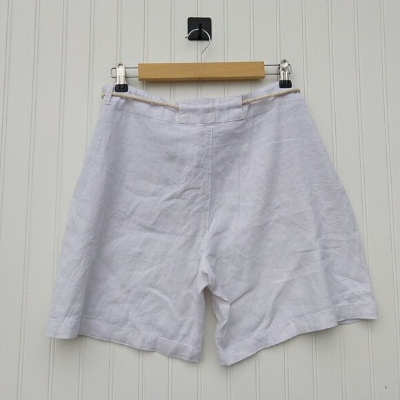 Fresh Produce Del Mar Linen Shorts White Size L NWT L Bermuda Womens MSRP $65 - Picture 14 of 15